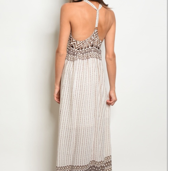 Leshop deep v racer back maxi dress - Picture 3 of 8